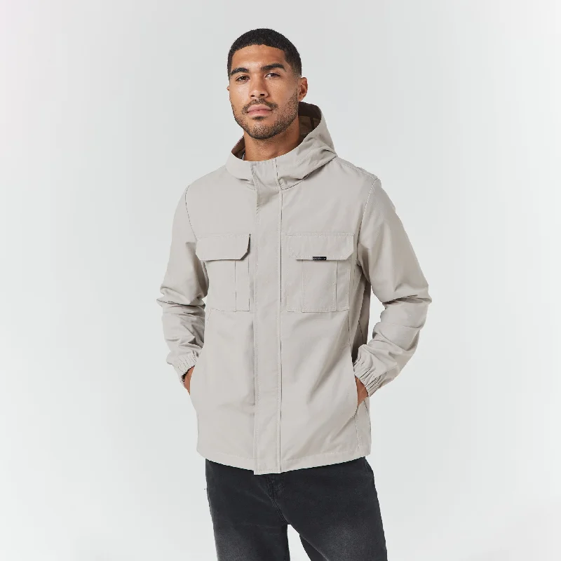 Classic Trench Coats for Stylish Layers-Premium Ripstop Jacket | Stone