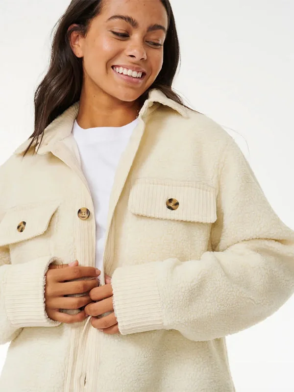 Fleece-Lined Jackets for Extra Comfort-Pacific Dreams Sherpa Jacket