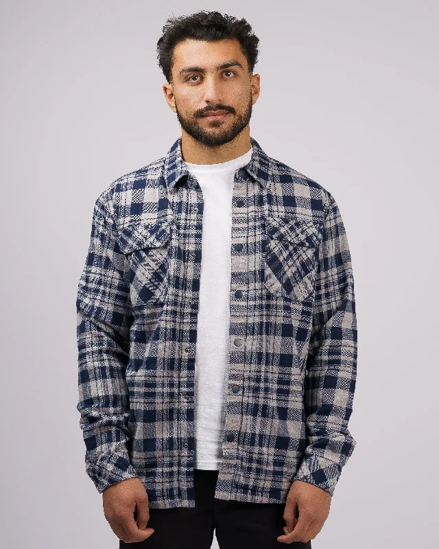 Winter Jackets for Snowy Conditions-Lines L/S Flannel Jacket