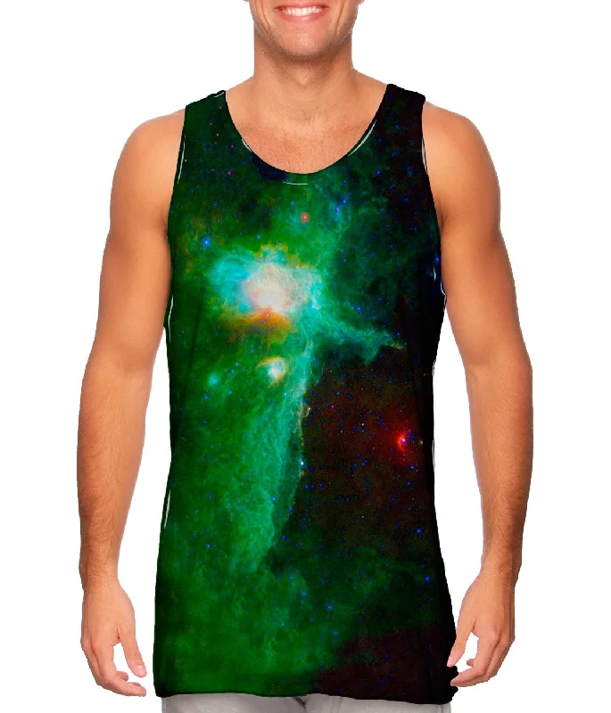 Performance Vests for Sports and Fitness-Space Galaxy Flame Nebula