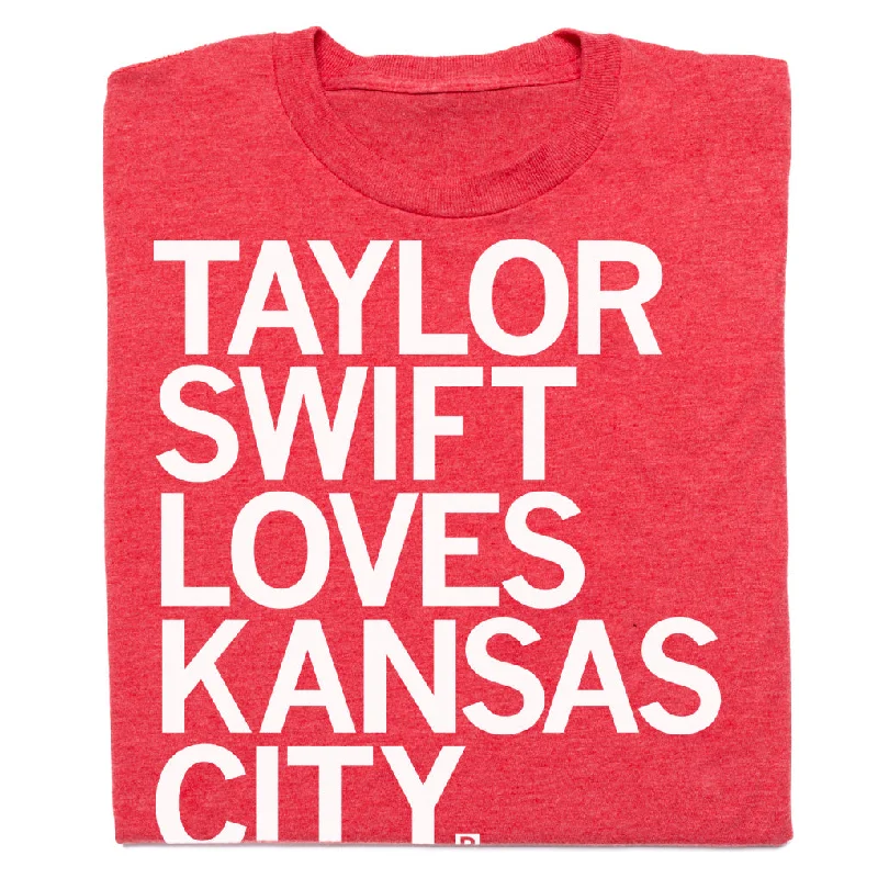 Printed Logo T-Shirt for Branding and Style-Taylor Swift Loves Kansas City