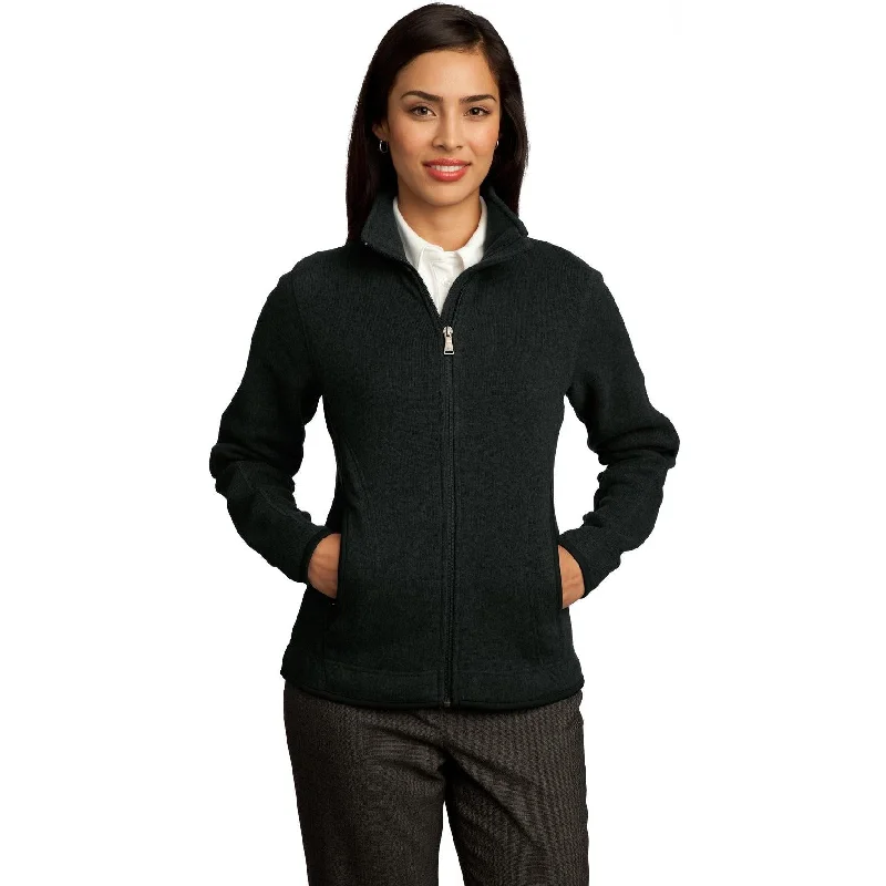 Trendy Jackets for Fashion-Forward Looks-CLOSEOUT - Red House Ladies Sweater Fleece Full-Zip Jacket