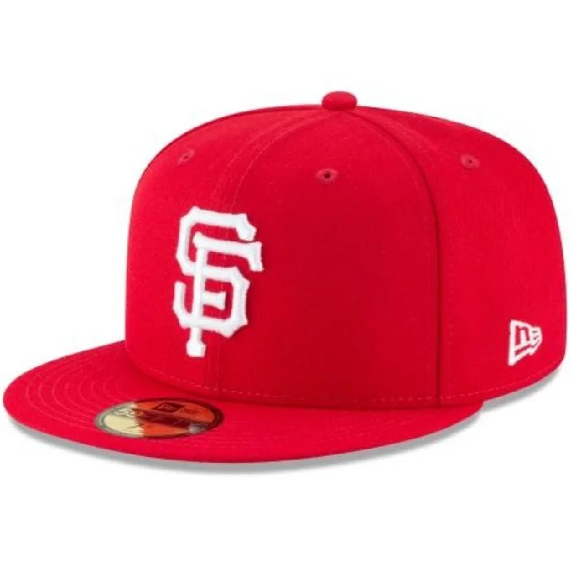 Trendy Hats for Fashion-Forward Looks-SAN FRANCISCO GIANTS 59FIFTY FITTED HAT- Scarlet