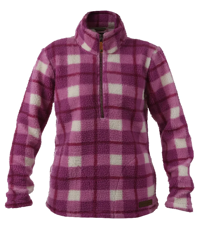 Utility Jackets for Practical Use-Women's Sherpa Pullover Jacket