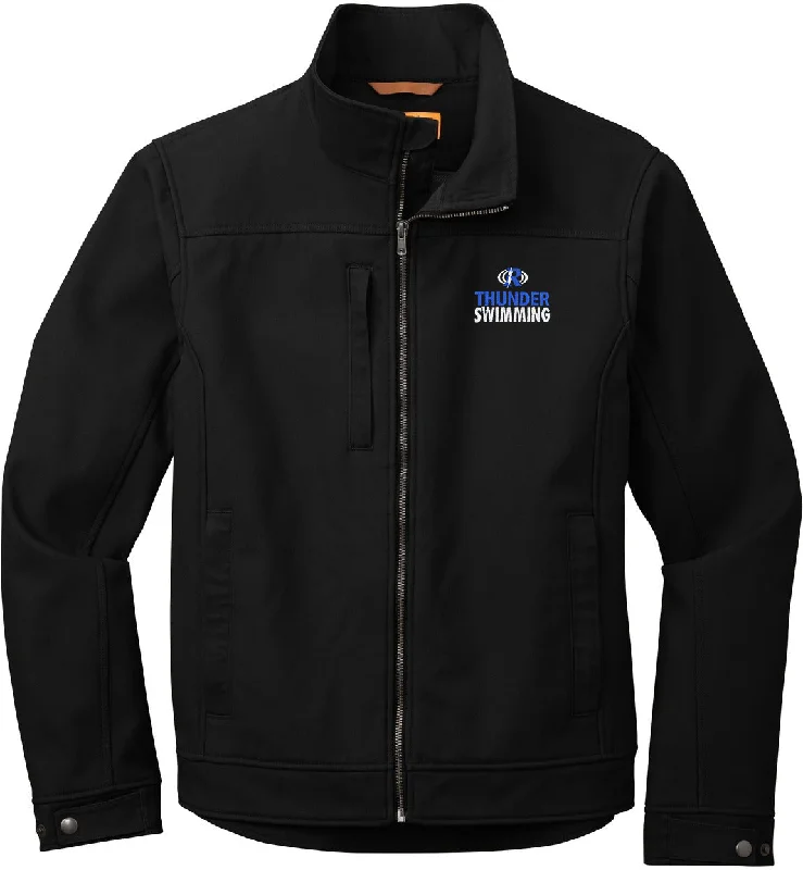 Fleece-Lined Jackets for Extra Comfort-CornerStone Duck Bonded Soft Shell Jacket