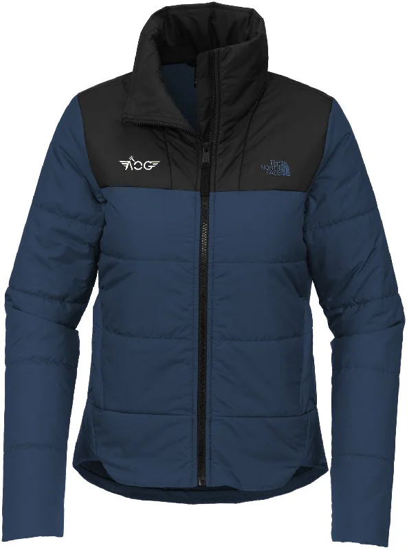 Waterproof Jackets for Rainy Days-The North Face Ladies Chest Logo Everyday Insulated Jacket