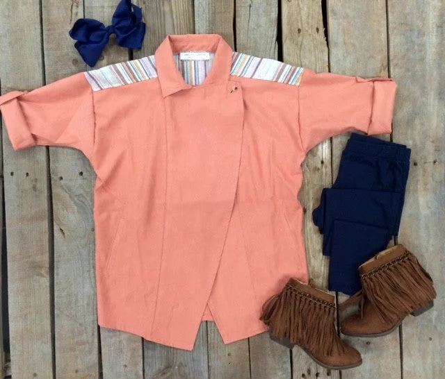 Light Jacket for Easy Layering-Childrens: Look Your Best Jacket in Peach