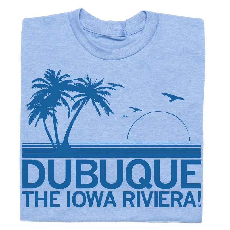 Soft T-Shirt for Relaxed Fit-Dubuque: Iowa Riviera