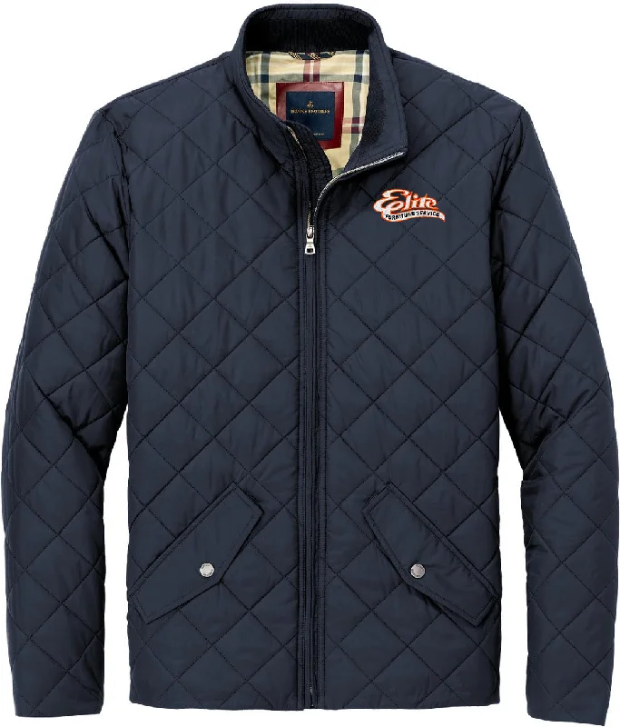 Insulated Parkas for Snowy Days-Brooks Brothers Quilted Jacket