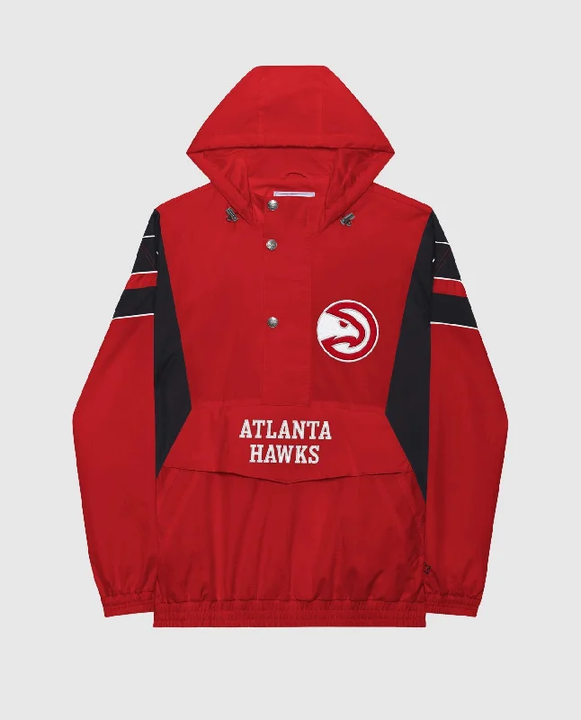 Full Zip Jackets for Versatile Styling-Atlanta Hawks Home Team Half-Zip Jacket