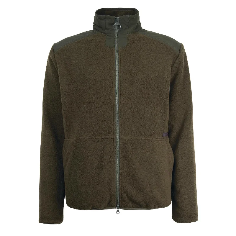 Insulated Jackets for Cold Weather Adventures-Barbour Country Fleece Jacket Olive