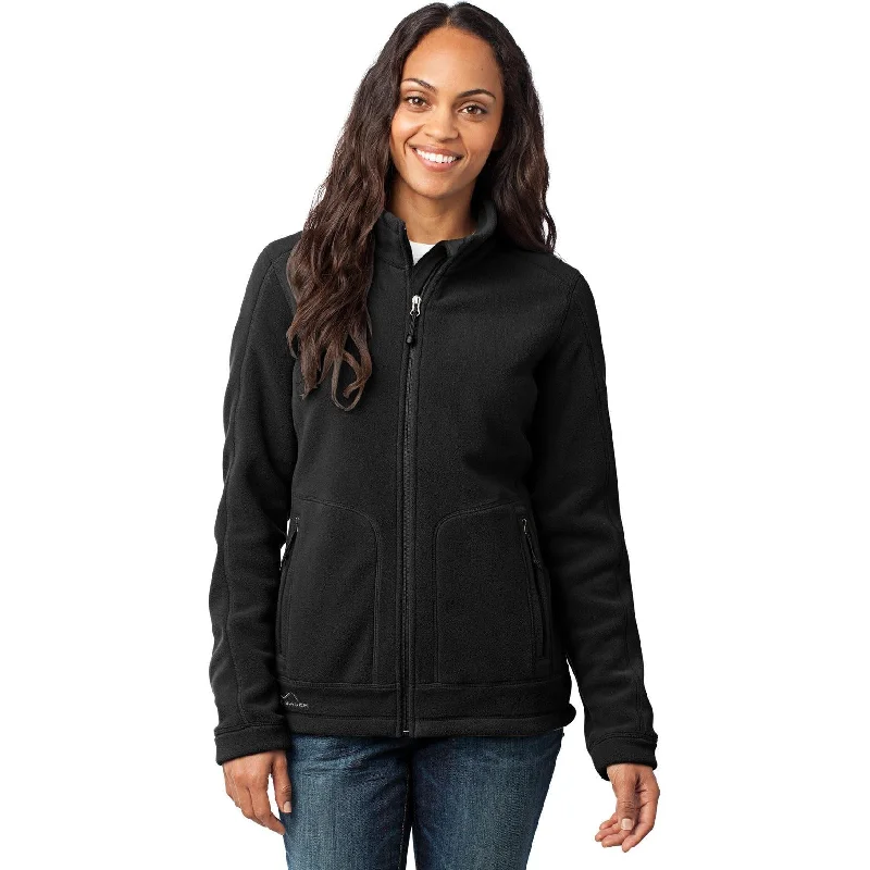 Soft Shell Jackets for Everyday Comfort-CLOSEOUT - Eddie Bauer Ladies Wind-Resistant Full-Zip Fleece Jacket