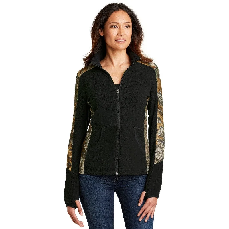 Reflective Jackets for Visibility at Night-CLOSEOUT - Port Authority Ladies Camouflage Microfleece Full-Zip Jacket