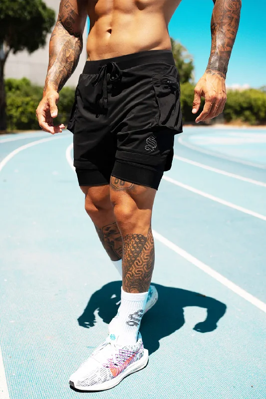 Custom Shorts for Personal Style-Viper Cargo Shorts - Black