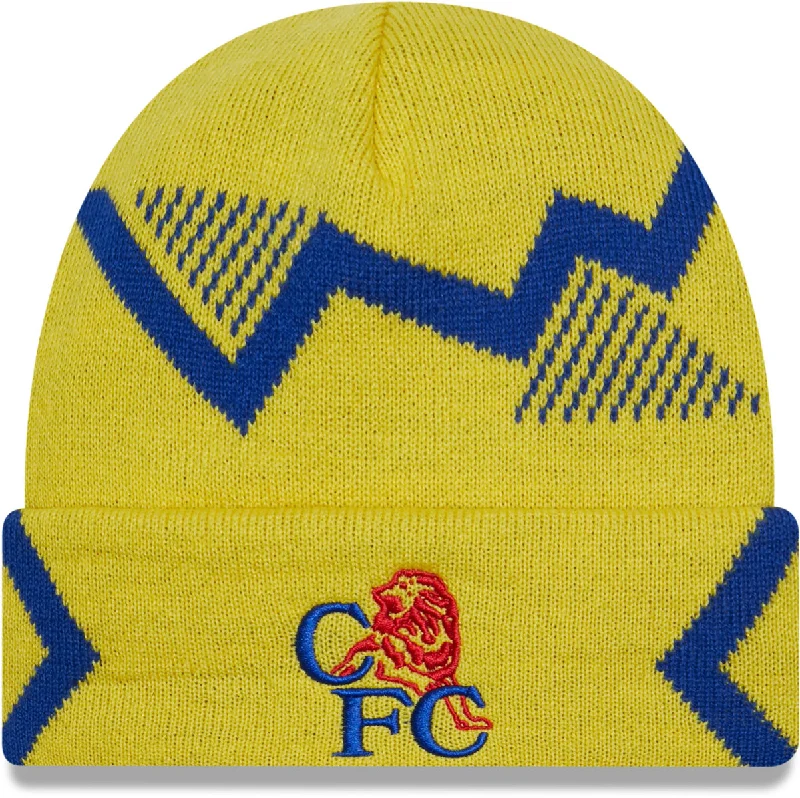 Minimalist Hats for Subtle Style-Chelsea FC New Era 1992 Short Cuff Knit Beanie