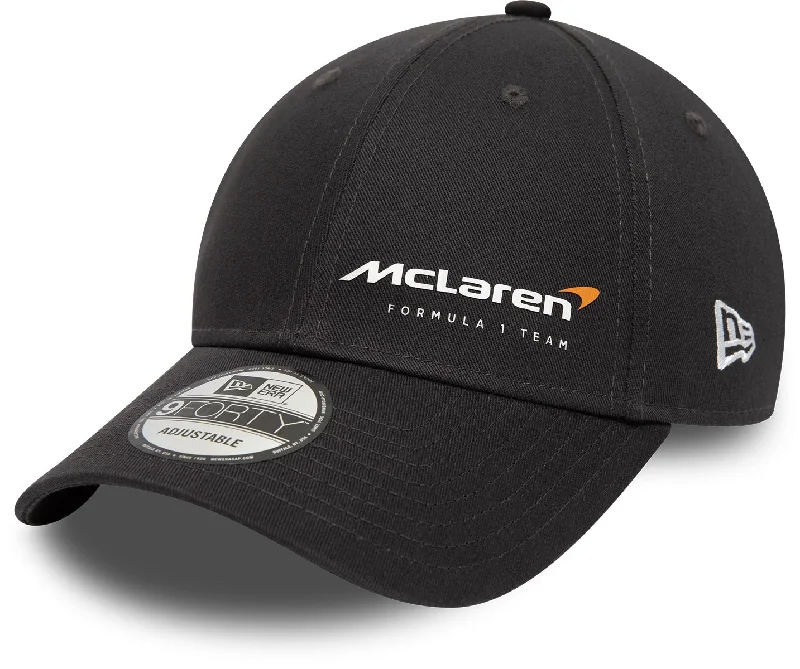 Warm Knit Hats for Winter Protection-McLaren F1 New Era 9Forty Flawless Anthracite Team Cap