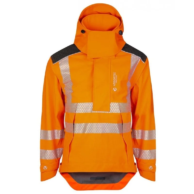 Thermal Jackets for Extreme Cold Conditions-Smock Heavy Duty BreatheDry Hi-Viz Orange Jacket