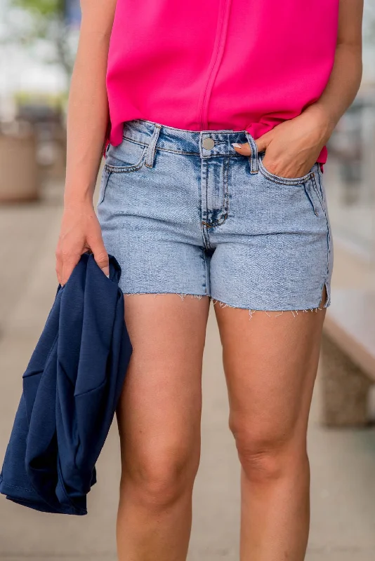 Eco-Friendly Shorts for Sustainable Fashion-Doreen Denim Shorts