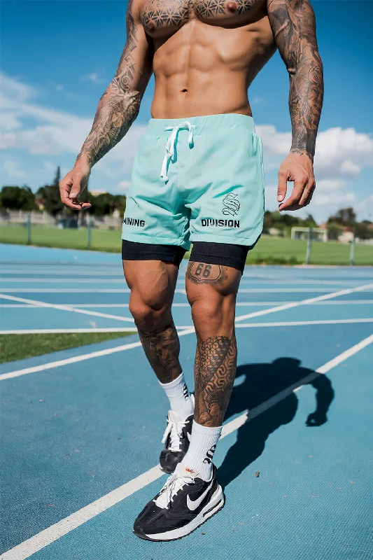 Board Shorts for Relaxed Beach Days-Venom 365 Shorts - Mint/Black