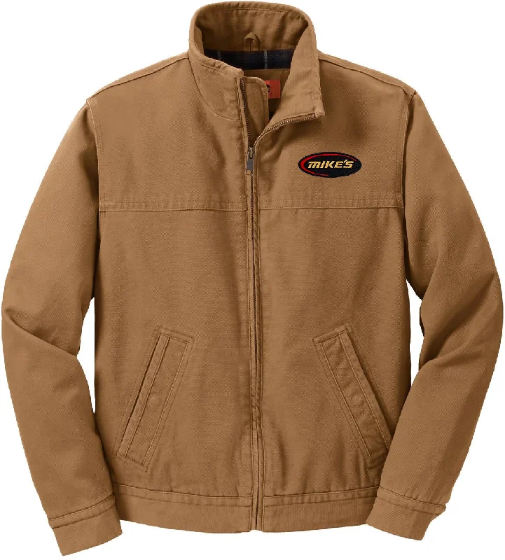 High-Tech Jackets for Advanced Weather Protection-CornerStone Washed Duck Cloth Flannel-Lined Work Jacket