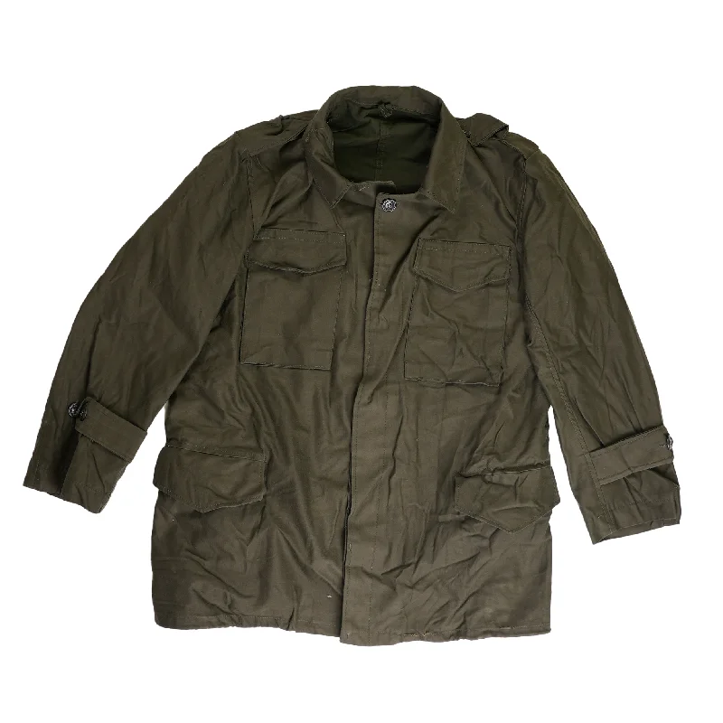 High-Tech Jackets for Advanced Weather Protection-Issued Greek OD Green M-65 Field Jacket w/Liner