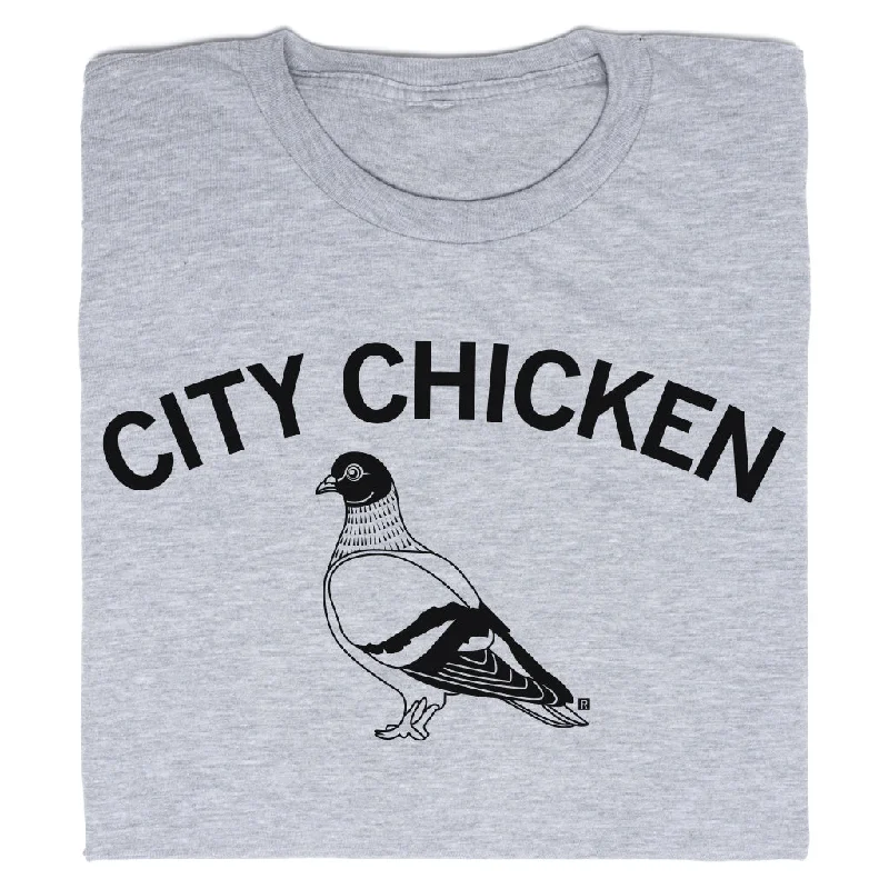 Lightweight Printed T-Shirt for Easy Style-City Chicken