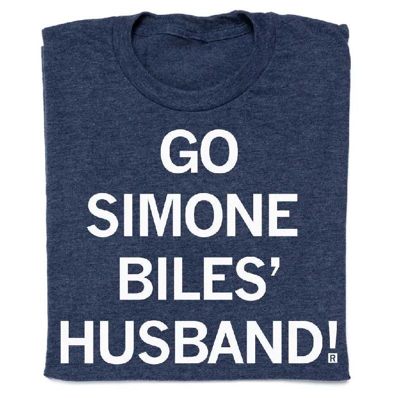 Long Sleeve T-Shirt for Cooler Days-Go Simone Biles' Husband