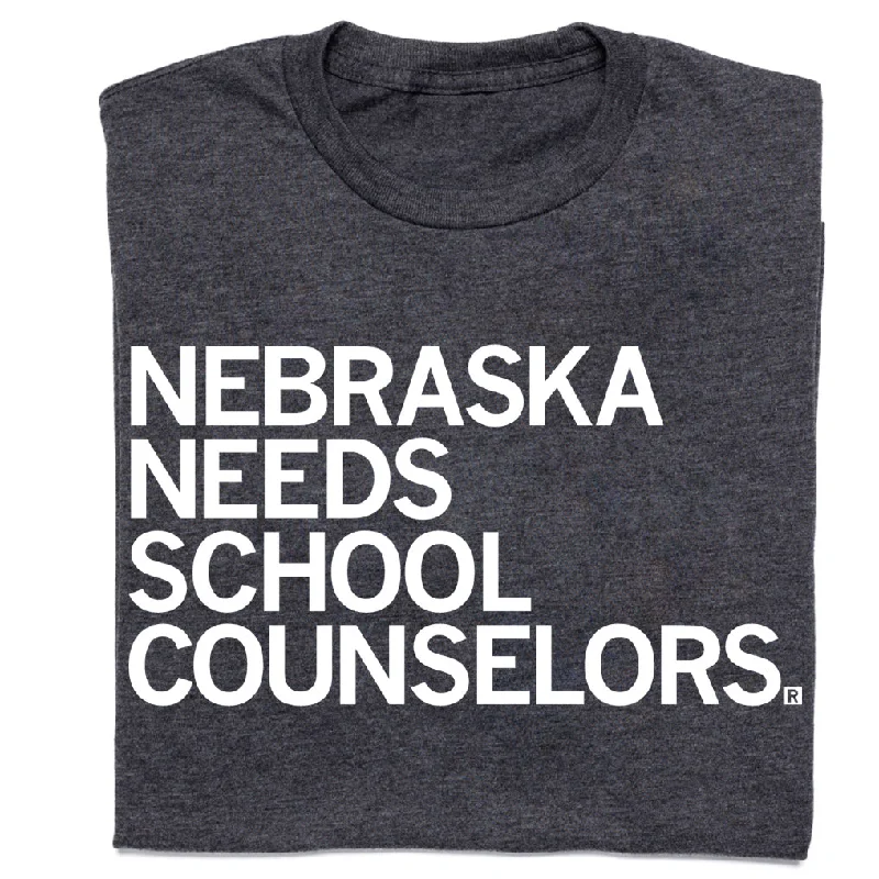 Cool T-Shirt for a Modern Edge-Nebraska Needs School Counselors