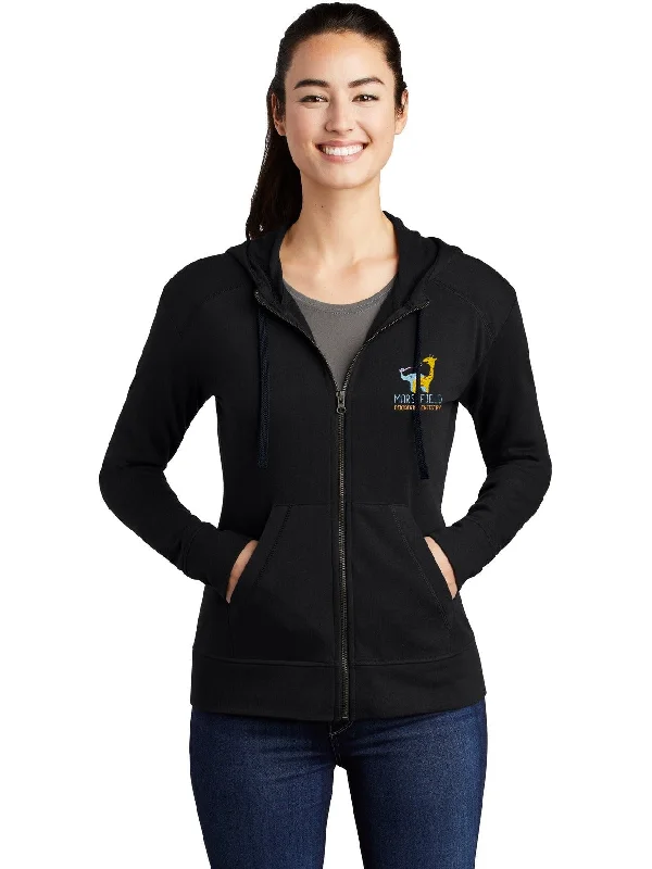 Denim Jackets for Classic Style-Sport-Tek Ladies Posicharge Tri-Blend Wicking Fleece Full-Zip Hooded Jacket