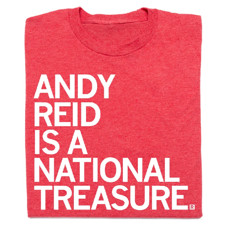 Colorful T-Shirt for Bright Styles-Andy Reid is a National Treasure