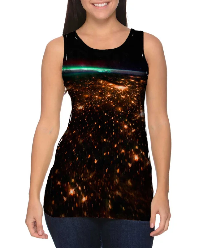 Utility Vests for Practical Everyday Use-Space Midwest Night Aurora Borealis