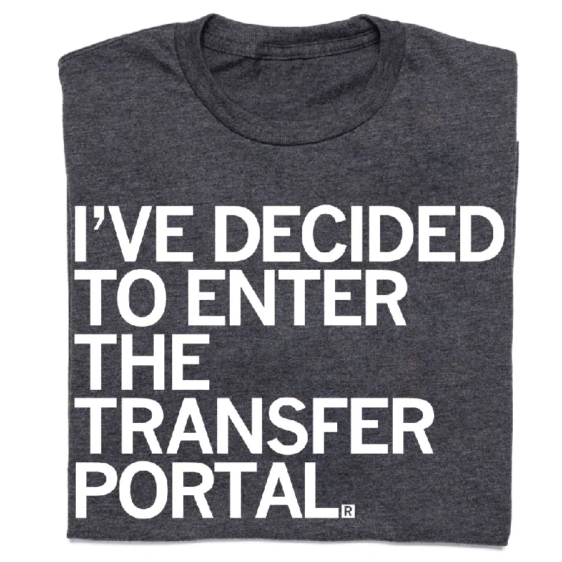 Loose Fit T-Shirt for Effortless Cool-Enter The Transfer Portal