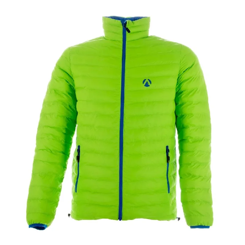 Fleece-Lined Jackets for Extra Comfort-Reversible Puffer Jacket Lime/Blue