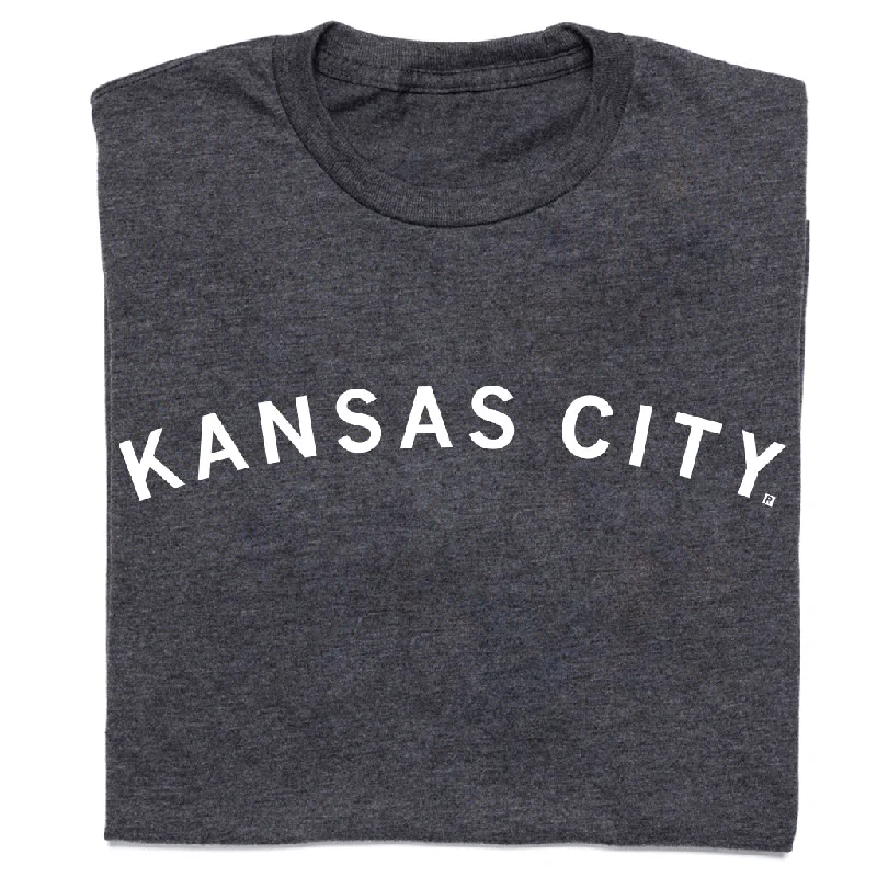 T-Shirt for Travel and Adventure-Kansas City Curved Logo