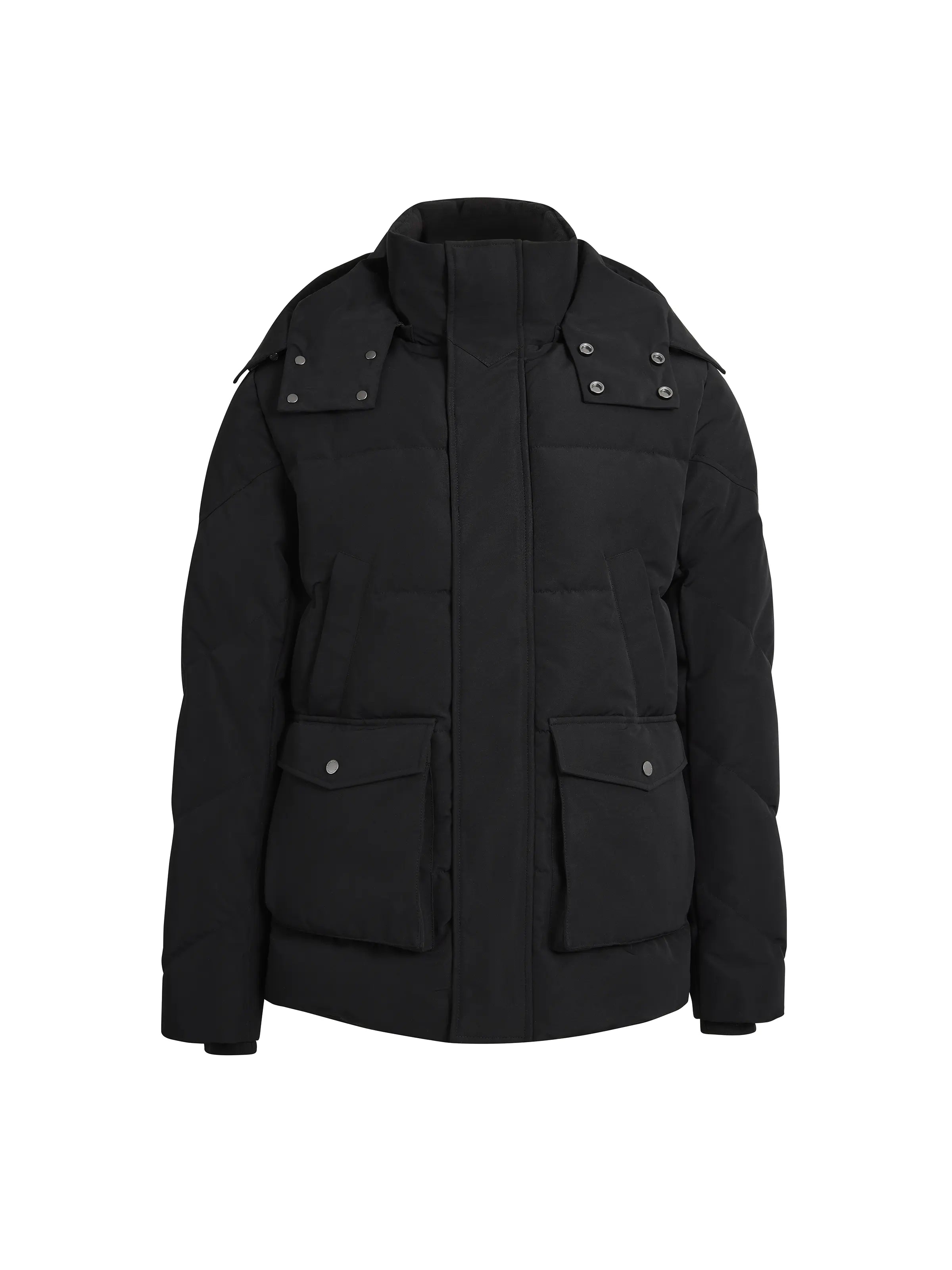 Stylish Parkas for Winter Fashion-Charlie Padded Jacket - Black