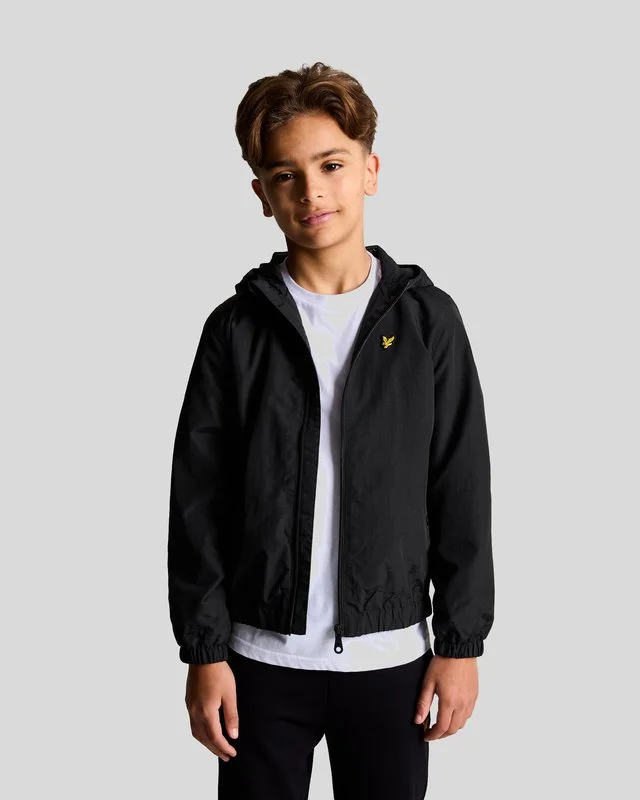 Classic Wool Jackets for Timeless Style-Kids Zip Through Hooded Jacket