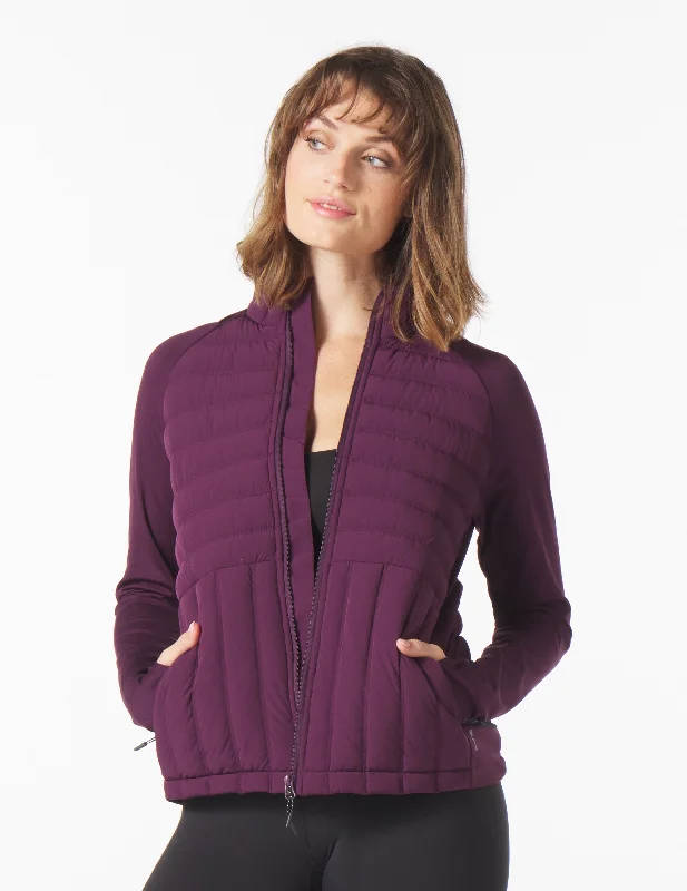 Soft Shell Jackets for Everyday Comfort-Pure Puffer: Mulberry