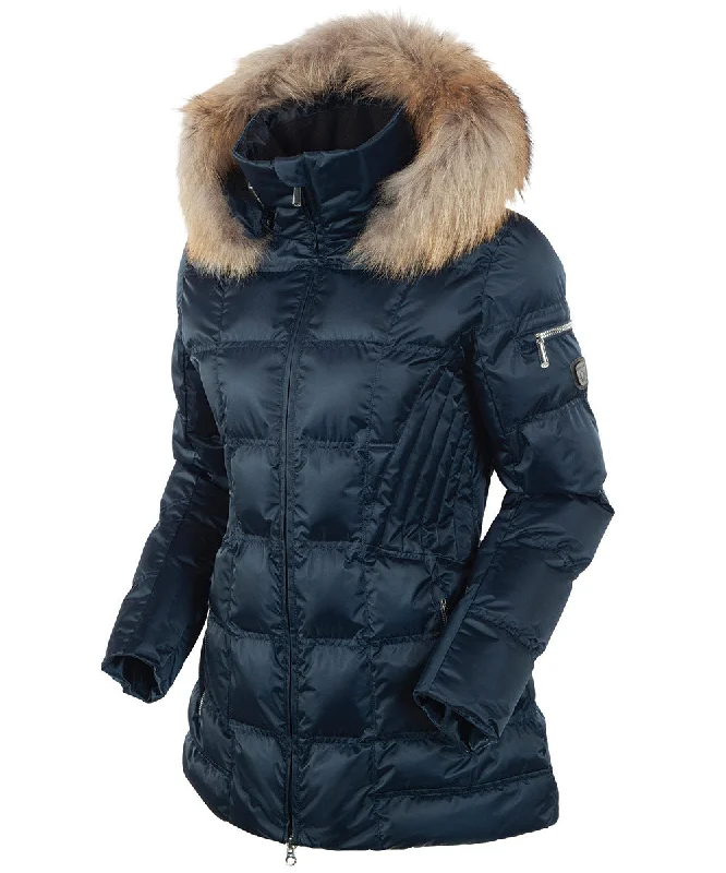 Stylish Parkas for Winter Fashion-Women's Nikki Quilted Jacket with Removable Fur Ruff