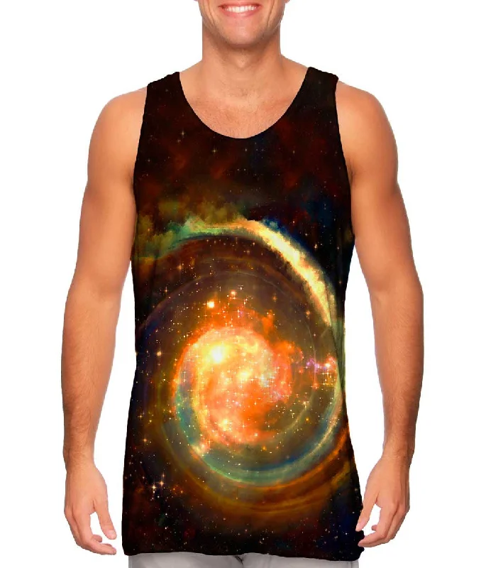 Bright Colored Vests for Fun Styles-Space Galaxy Virtual Ring Nebula