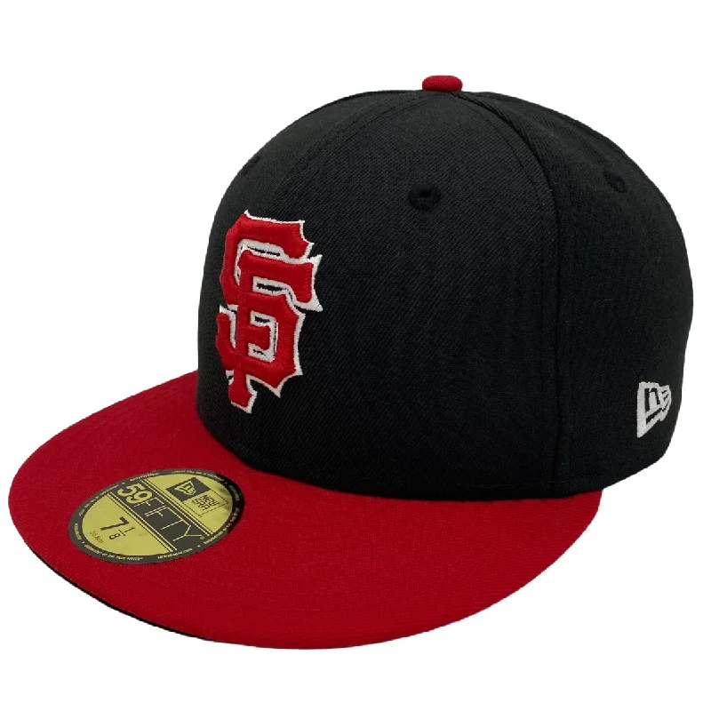 Knit Beanies for Cold Days-San Francisco Giants NEW ERA 59FIFTY CAP-Black/Red