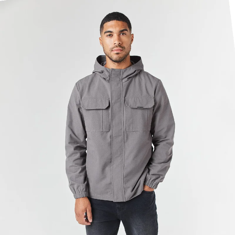 Vintage Jackets for Retro Looks-Premium Ripstop Jacket | Charcoal