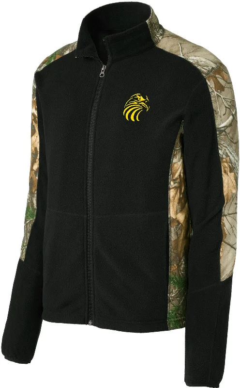 Windbreaker Jackets for Active Lifestyles-Port Authority Camouflage Microfleece Full-Zip Jacket