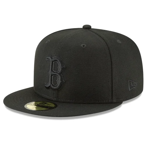 Stylish Trucker Hats for Casual Wear-BOSTON RED SOX NEW ERA BLACK ON BLACK 59FIFTY FITTED HAT