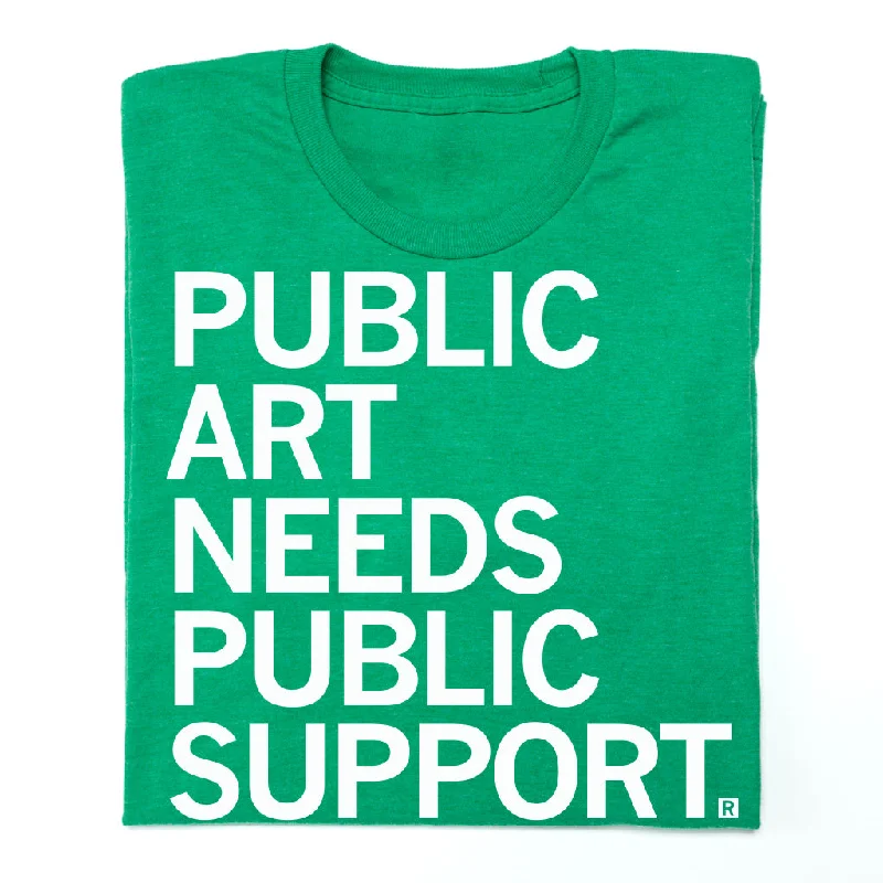 T-Shirt for Everyday Casual Looks-Public Art Needs Public Support