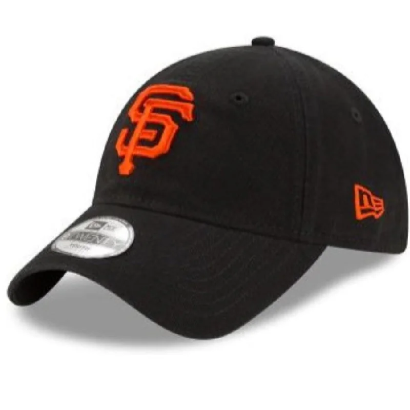 Classic Trucker Hats for Retro Vibes-New Era Youth San Francisco Giants New Era Core Classic Replica 9TWENTY- Black