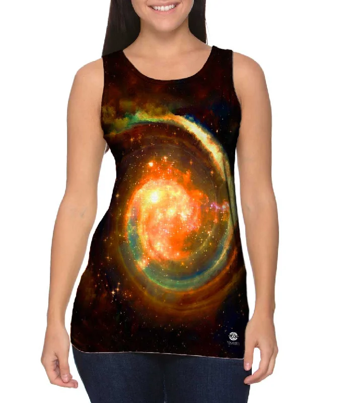 Hiking Vests with Multiple Pockets-Space Galaxy Virtual Ring Nebula