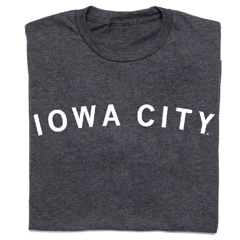 Eco-Friendly T-Shirt for Sustainable Fashion-Iowa City Curved Logo