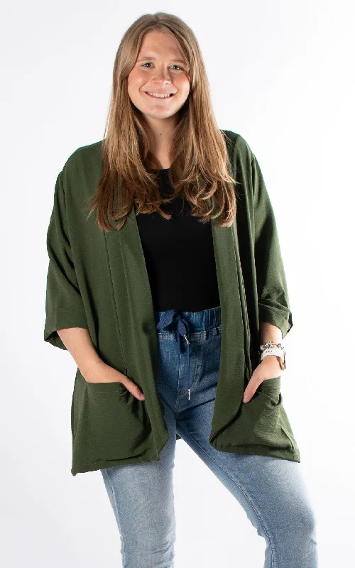 Fleece-Lined Jackets for Extra Comfort-Whoopi Jacket | Khaki