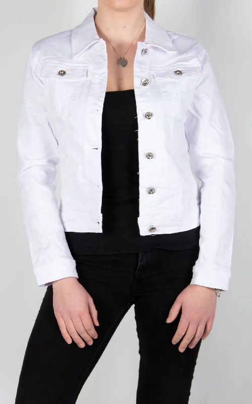 Versatile Jackets for All Seasons-Denim Jacket | White