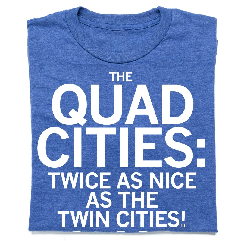 Printed T-Shirt for Bold Statements-Quad Cities: Twice As Nice Bridge